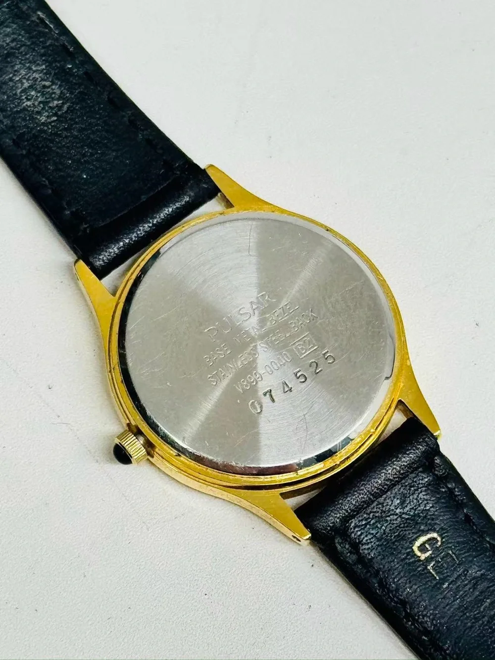 Vintage Pulsar Women’s Quartz Watch Gold Tone 25mm Date New Battery Runs